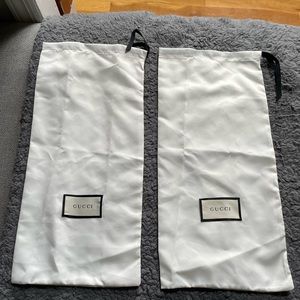 Gucci shoe duster bags ( set of 2)